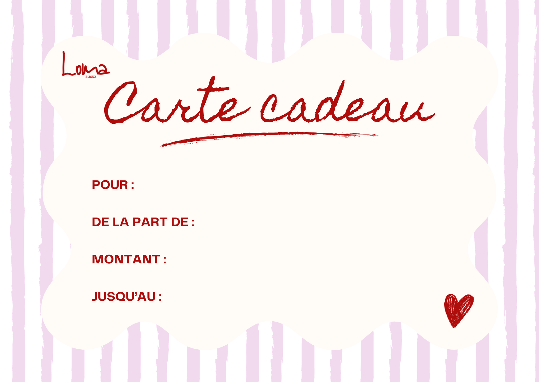 Carte cadeau